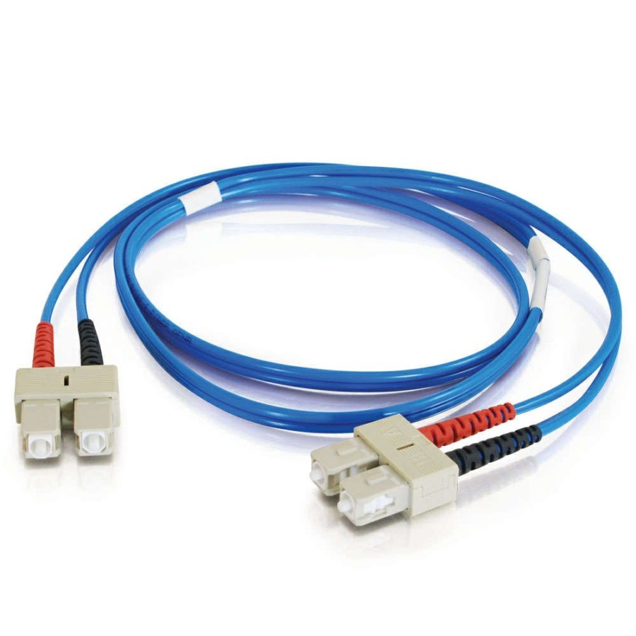 Cables to Go 32.8Ft (10M) Sc-Sc 62.5/125 Om1 Duplex Multimode Pvc Fiber Optic Cable (Taa Compliant) - Blue Clearance