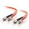 Cables to Go 49.2Ft (15M) St-St 50/125 Om2 Duplex Multimode Pvc Fiber Optic Cable - Orange New