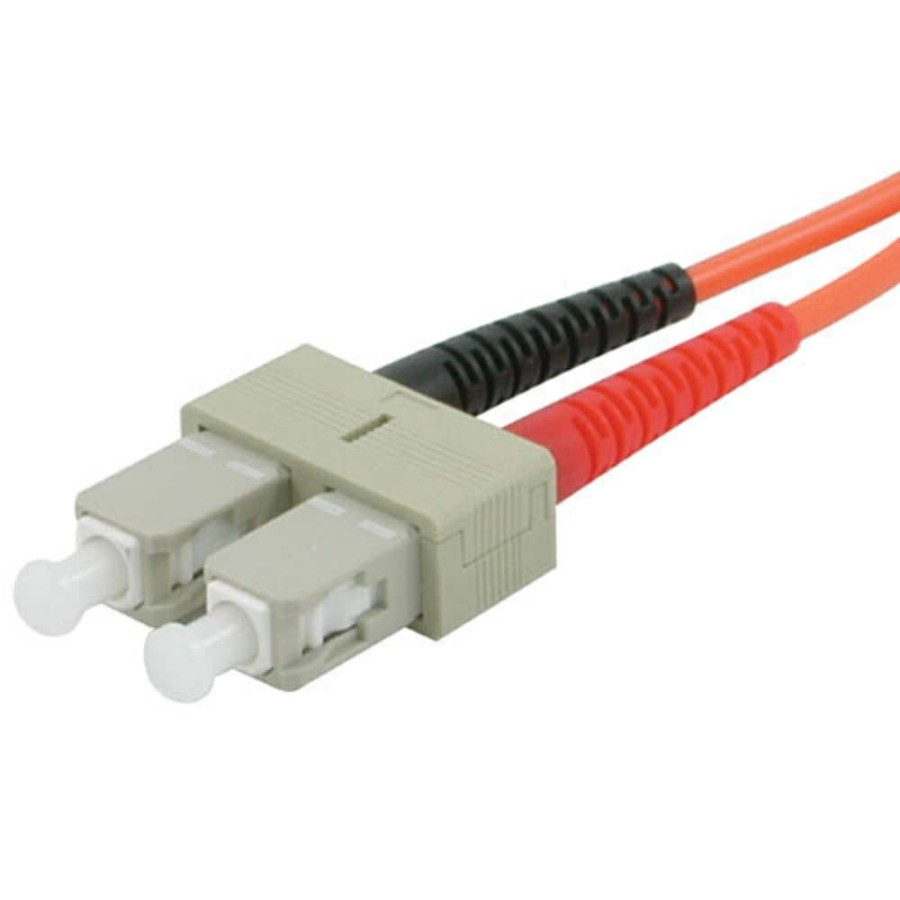 Cables to Go 65.6Ft (20M) Sc-St 62.5/125 Om1 Duplex Multimode Pvc Fiber Optic Cable - Orange Hot