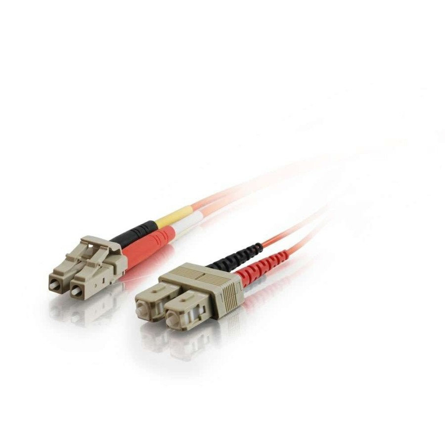 Cables to Go 3.3Ft (1M) Lc-Sc 50/125 Om2 Duplex Multimode Pvc Fiber Optic Cable - Orange Clearance