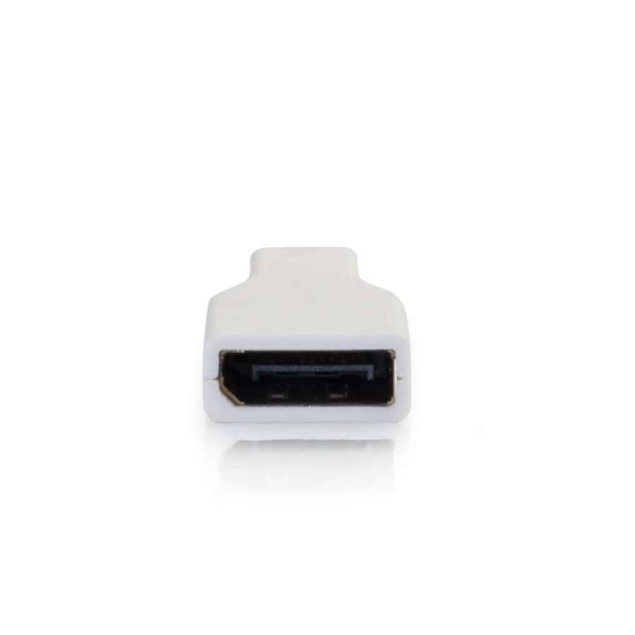 Cables to Go Mini Displayport Male To Displayport Female Adapter - White Clearance