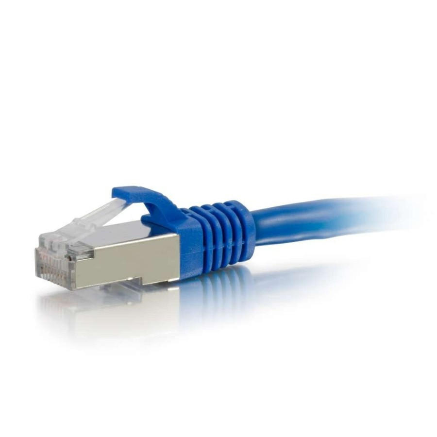 Cables to Go 8Ft (2.4M) Cat6A Snagless Shielded (Stp) Ethernet Network Patch Cable - Blue Clearance