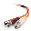 Cables to Go 9.8Ft (3M) Lc-St 50/125 Om2 Duplex Multimode Fiber Optic Cable (Taa Compliant) - Low Smoke Zero Halogen Lszh - Orange Wholesale