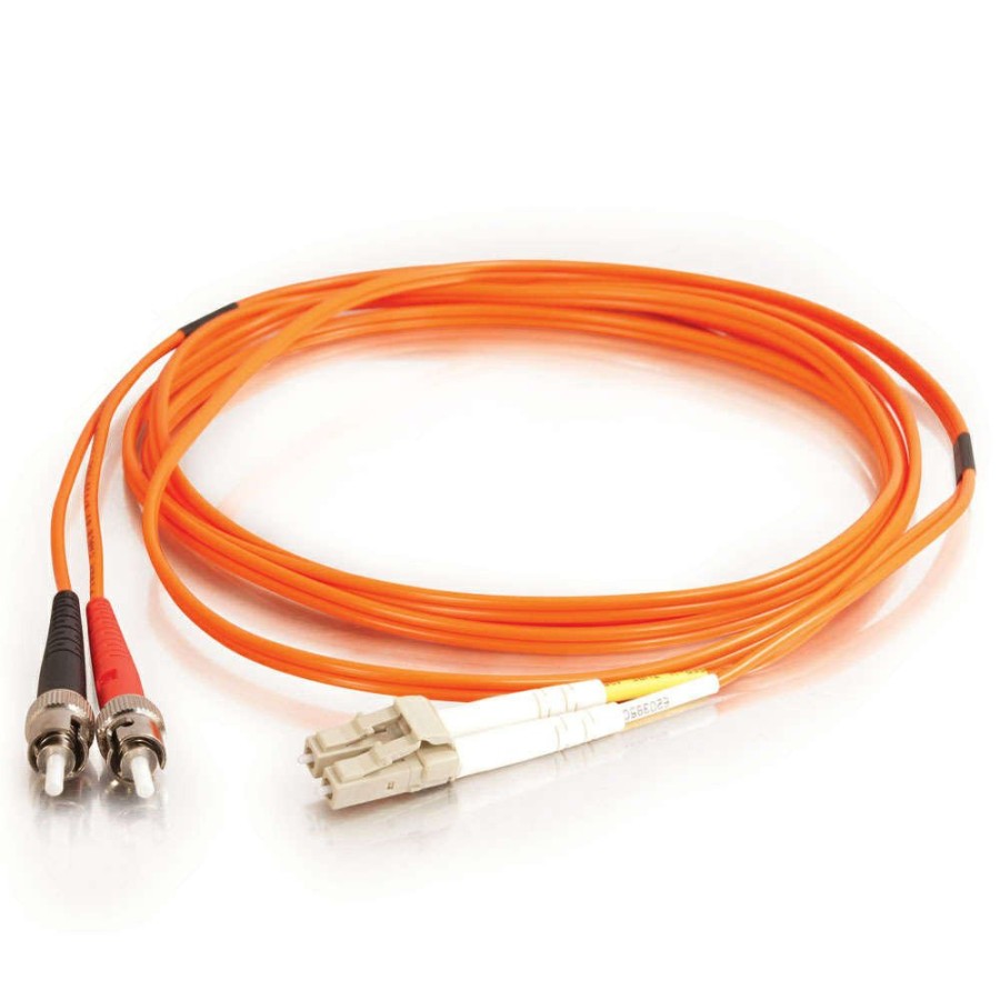 Cables to Go 9.8Ft (3M) Lc-St 50/125 Om2 Duplex Multimode Fiber Optic Cable (Taa Compliant) - Low Smoke Zero Halogen Lszh - Orange Wholesale