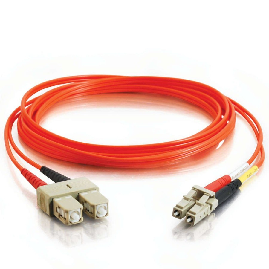 Cables to Go 23Ft (7M) Lc-Sc 62.5/125 Om1 Duplex Multimode Fiber Optic Cable (Taa Compliant) - Orange Online