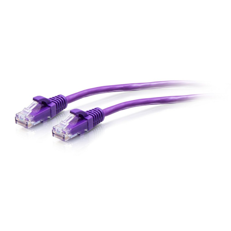 Cables to Go 3Ft (0.9M) Cat6A Snagless Unshielded (Utp) Slim Ethernet Network Patch Cable - Purple Clearance