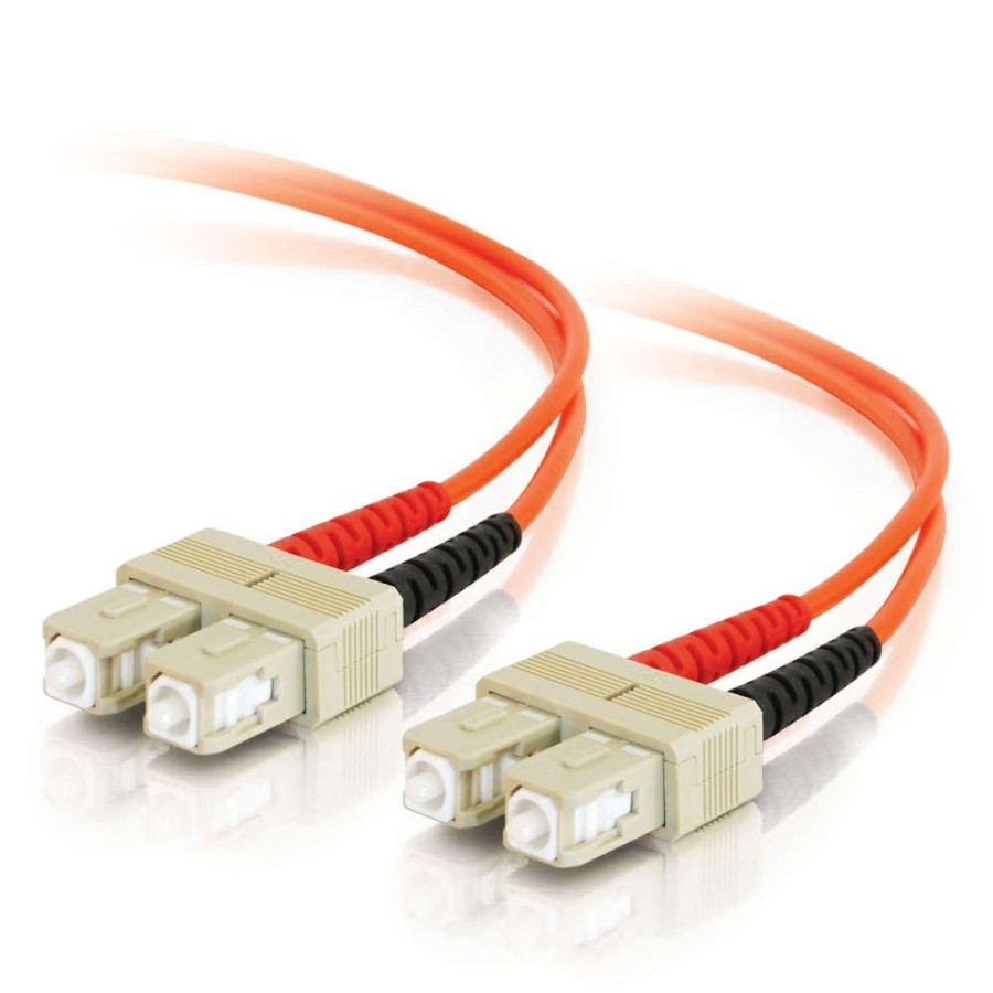 Cables to Go 3.3Ft (1M) Sc-Sc 50/125 Om2 Duplex Multimode Pvc Fiber Optic Cable (Usa-Made & Taa Compliant) - Orange Best