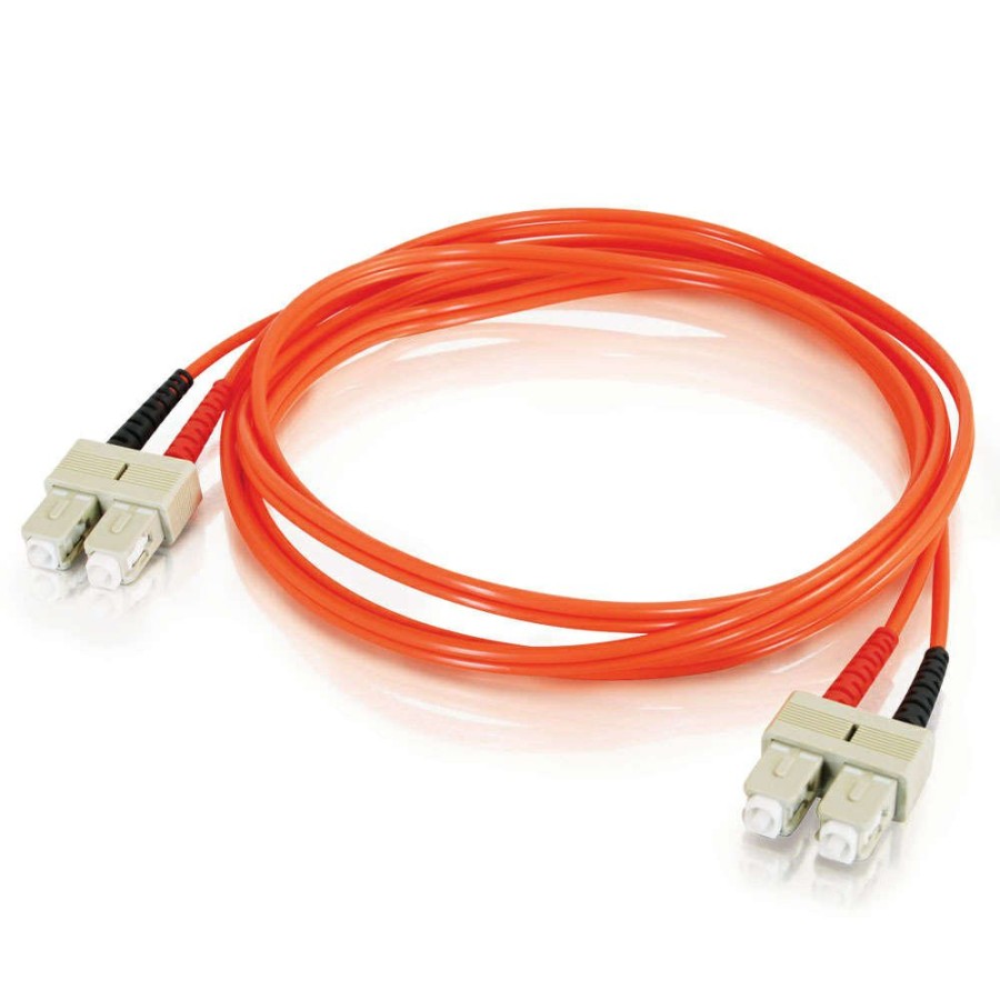 Cables to Go 3.3Ft (1M) Sc-Sc 50/125 Om2 Duplex Multimode Pvc Fiber Optic Cable (Usa-Made & Taa Compliant) - Orange Best