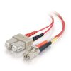 Cables to Go 3.3Ft (1M) Lc-Sc 62.5/125 Om1 Duplex Multimode Fiber Optic Cable (Taa Compliant) - Plenum Cmp-Rated - Red New