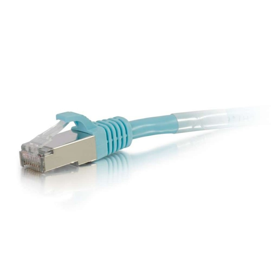 Cables to Go 6Ft (1.8M) Cat6A Snagless Shielded (Stp) Ethernet Network Patch Cable - Aqua Hot