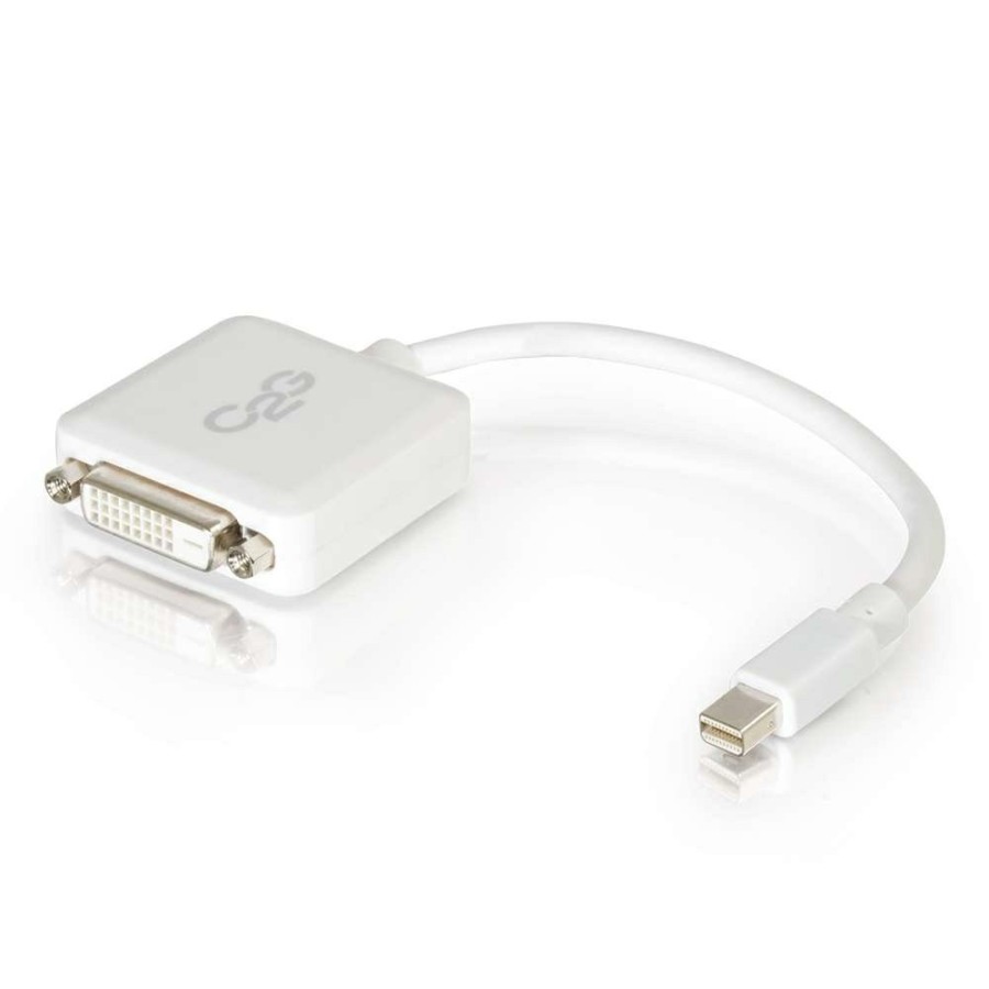 Cables to Go 8In Mini Displayport Male To Single Link Dvi-D Female Adapter Converter - White Wholesale