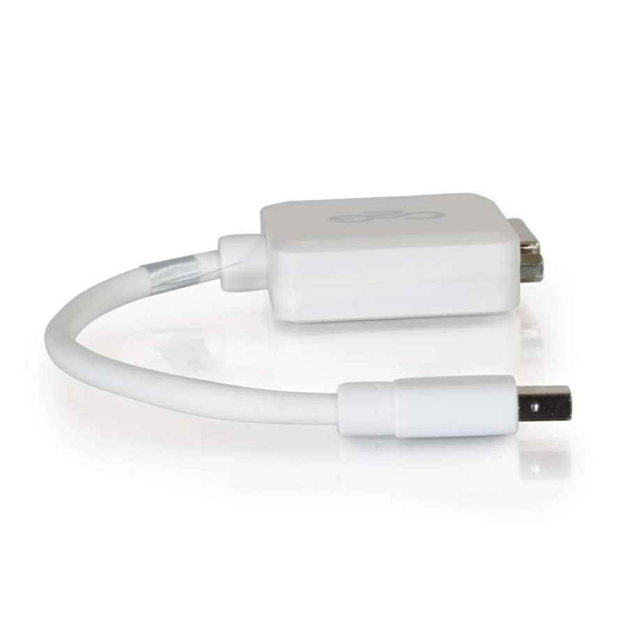 Cables to Go 8In Mini Displayport Male To Single Link Dvi-D Female Adapter Converter - White Wholesale