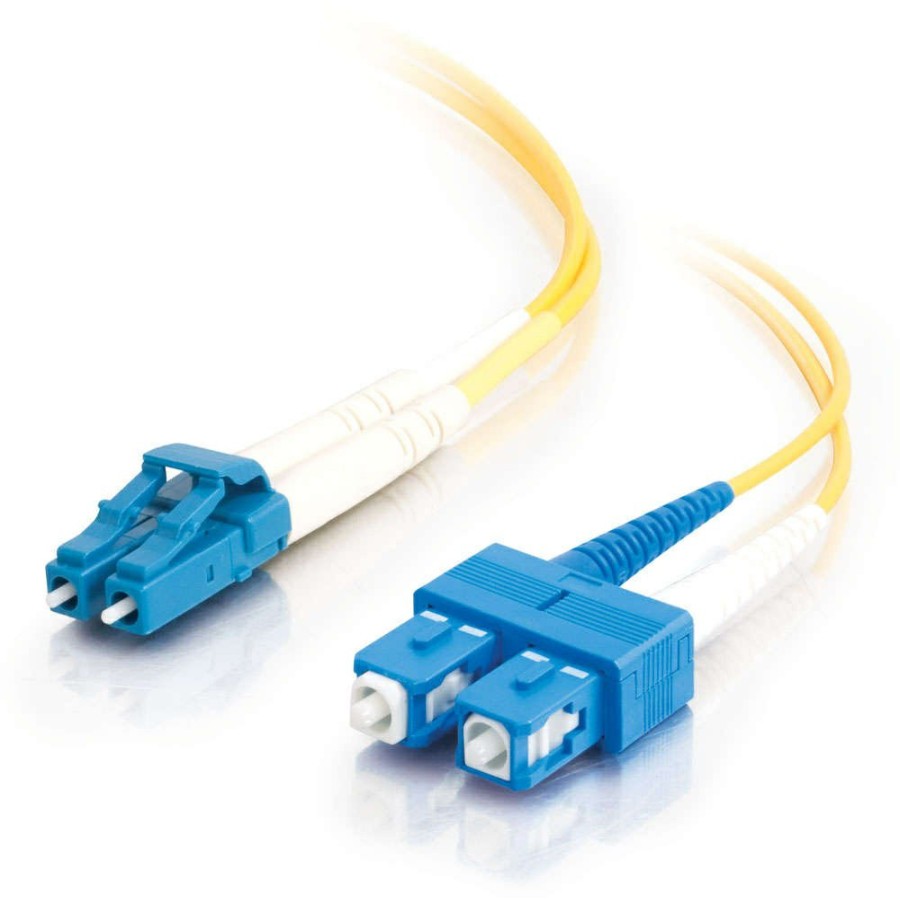 Cables to Go 49.2Ft (15M) Lc-Sc 9/125 Os2 Duplex Single-Mode Pvc Fiber Optic Cable - Yellow Best