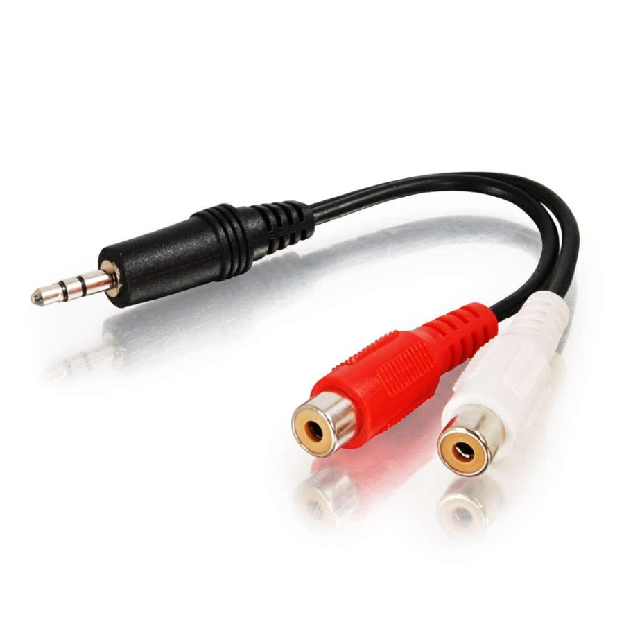 Cables to Go 0.5Ft (0.15M) Value Series One 3.5Mm Stereo Male To Two Rca Stereo Female Y-Cable Best