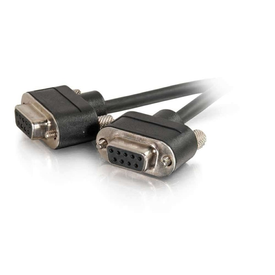 Cables to Go 6Ft (1.8M) Serial Rs232 Db9 Cable With Low Profile Connectors F/F - In-Wall Cmg-Rated New