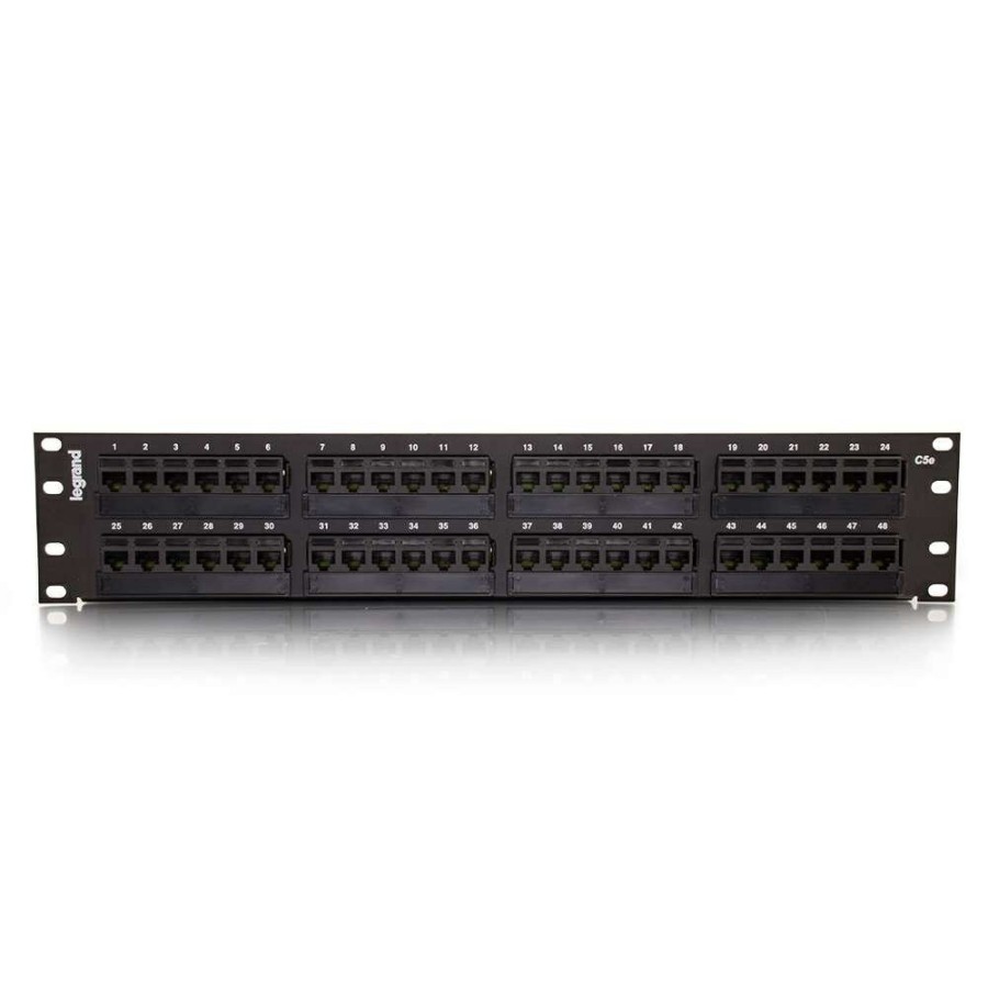 Cables to Go 48-Port Cat5E 110-Type Patch Panel (Taa Compliant) New