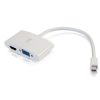 Cables to Go 8In Mini Displayport Male To 4K Hdmi® Or Vga Female Adapter Converter - White Hot