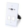 Cables to Go Hdmi® Pass Through Single Gang Wall Plate With Two Keystones - White Online