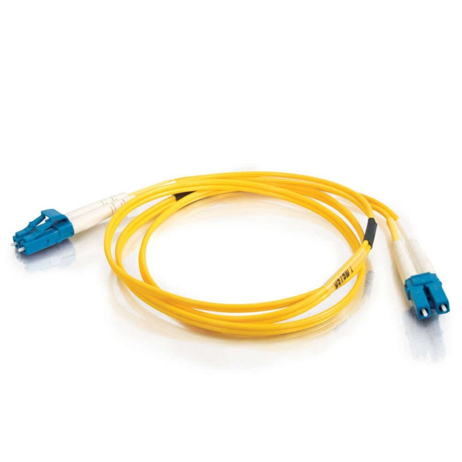 Cables to Go 16.4Ft (5M) Lc-Lc 9/125 Os2 Duplex Single-Mode Pvc Fiber Optic Cable (Usa-Made) - Yellow Hot