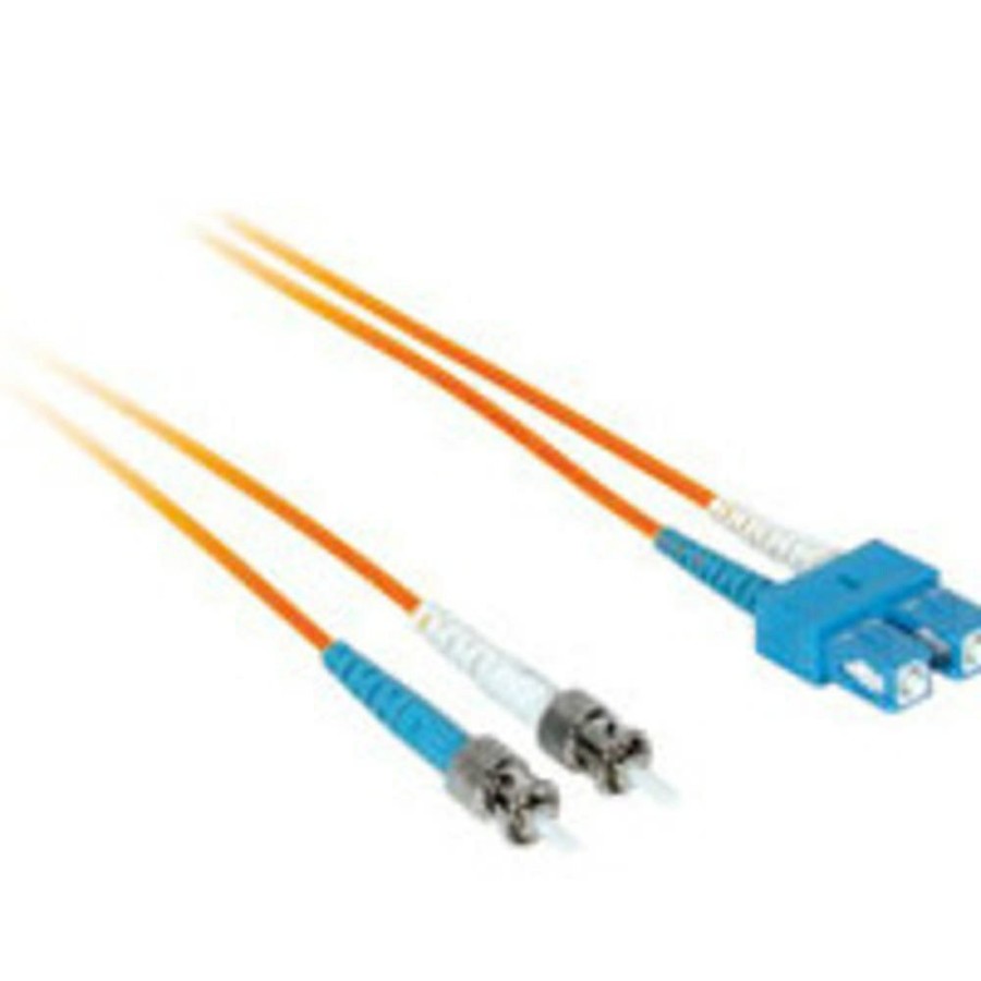 Cables to Go 3.3Ft (1M) Sc-St 50/125 Om2 Duplex Multimode Fiber Optic Cable - Plenum Cmp-Rated - Orange Best