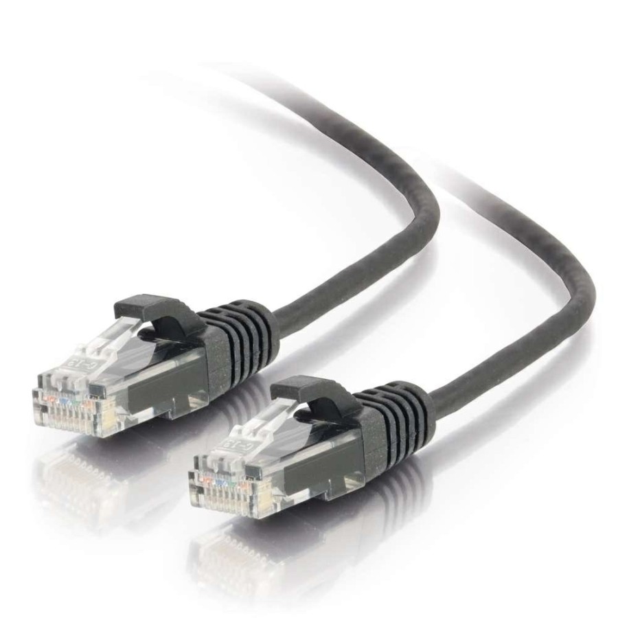 Cables to Go 10Ft (3M) Cat5E Snagless Unshielded (Utp) Slim Ethernet Network Patch Cable - Black Wholesale