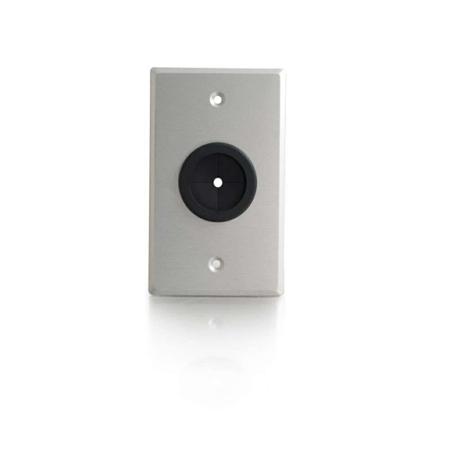 Cables to Go 1In Grommet Cable Pass Through Single Gang Wall Plate - Brushed Aluminum Online