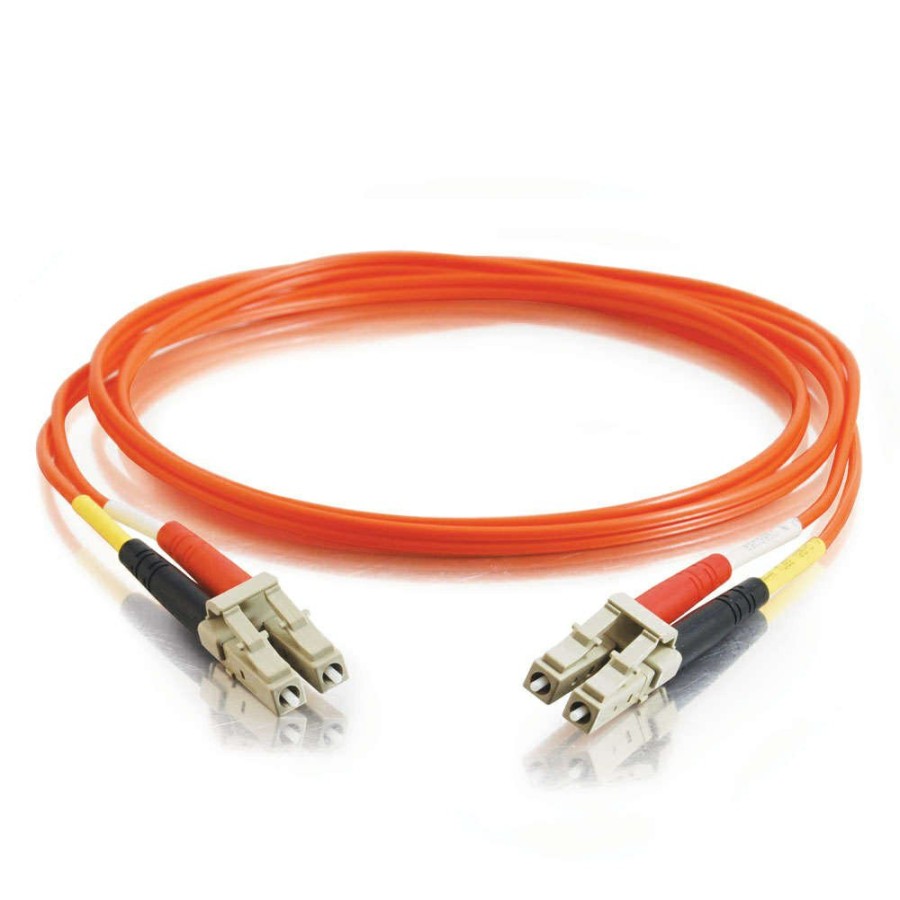 Cables to Go 13.1Ft (4M) Lc-Lc 62.5/125 Om1 Duplex Multimode Fiber Optic Cable - Plenum Cmp-Rated - Orange Best