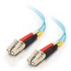 Cables to Go 6.6Ft (2M) Lc-Lc 10Gb 50/125 Om3 Duplex Multimode Pvc Fiber Optic Cable - Aqua Online