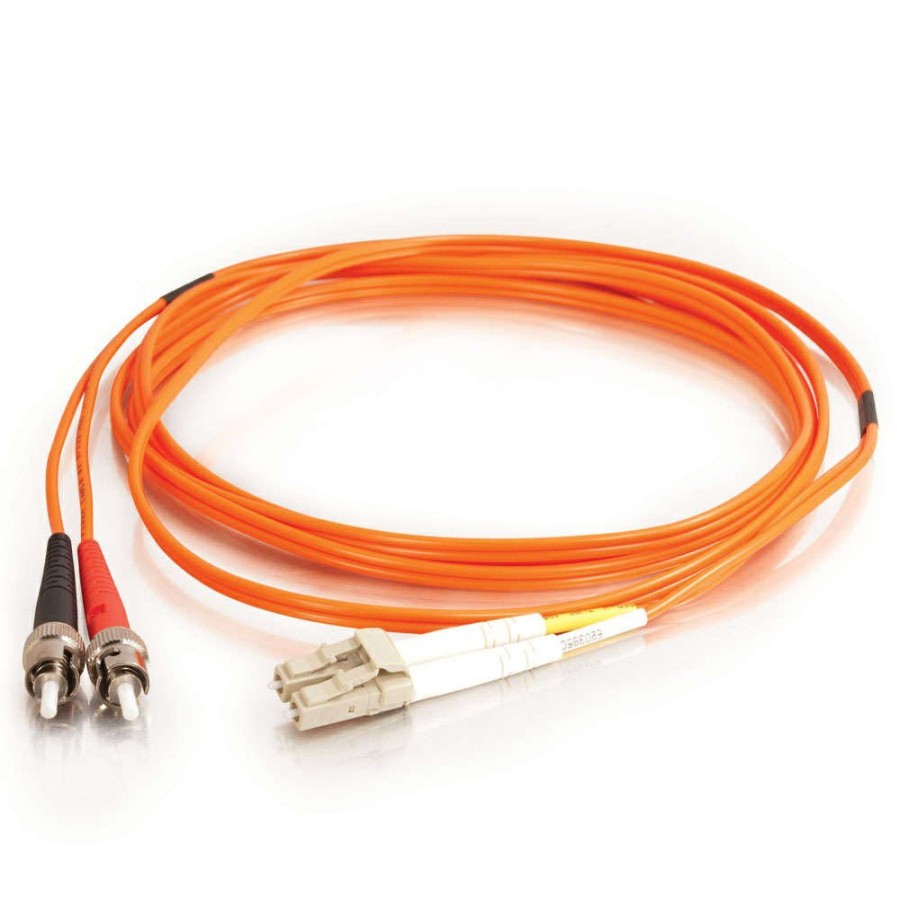 Cables to Go 16.4Ft (5M) Lc-St 62.5/125 Om1 Duplex Multimode Fiber Optic Cable - Low Smoke Zero Halogen Lszh - Orange Wholesale