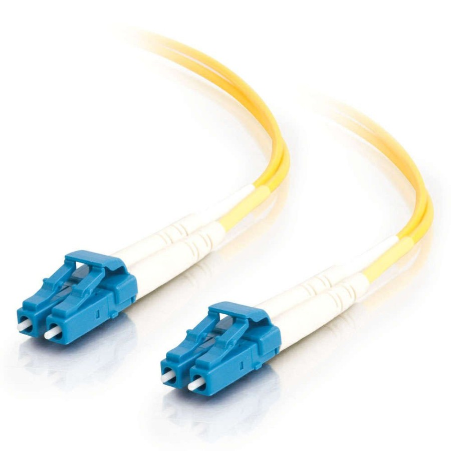 Cables to Go 3.3Ft (1M) Lc-Lc 9/125 Os2 Duplex Single-Mode Pvc Fiber Optic Cable (Usa-Made) - Yellow New