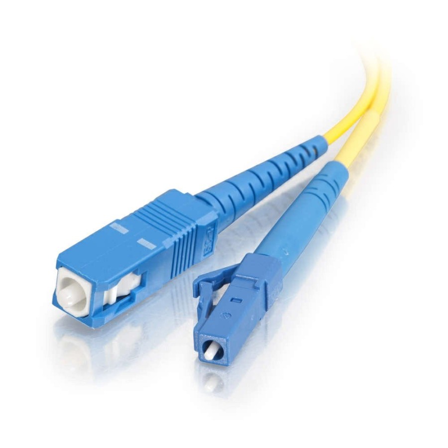 Cables to Go 26.2Ft (8M) Lc-Sc 9/125 Os2 Simplex Single-Mode Pvc Fiber Optic Cable - Yellow Online