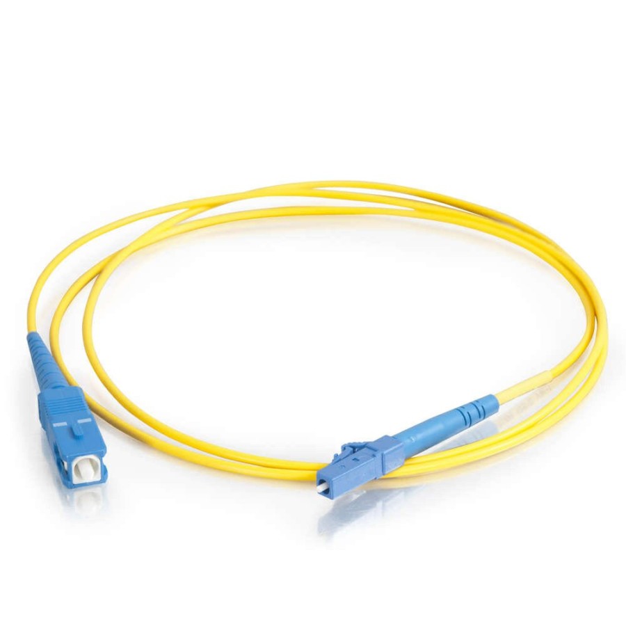 Cables to Go 26.2Ft (8M) Lc-Sc 9/125 Os2 Simplex Single-Mode Pvc Fiber Optic Cable - Yellow Online