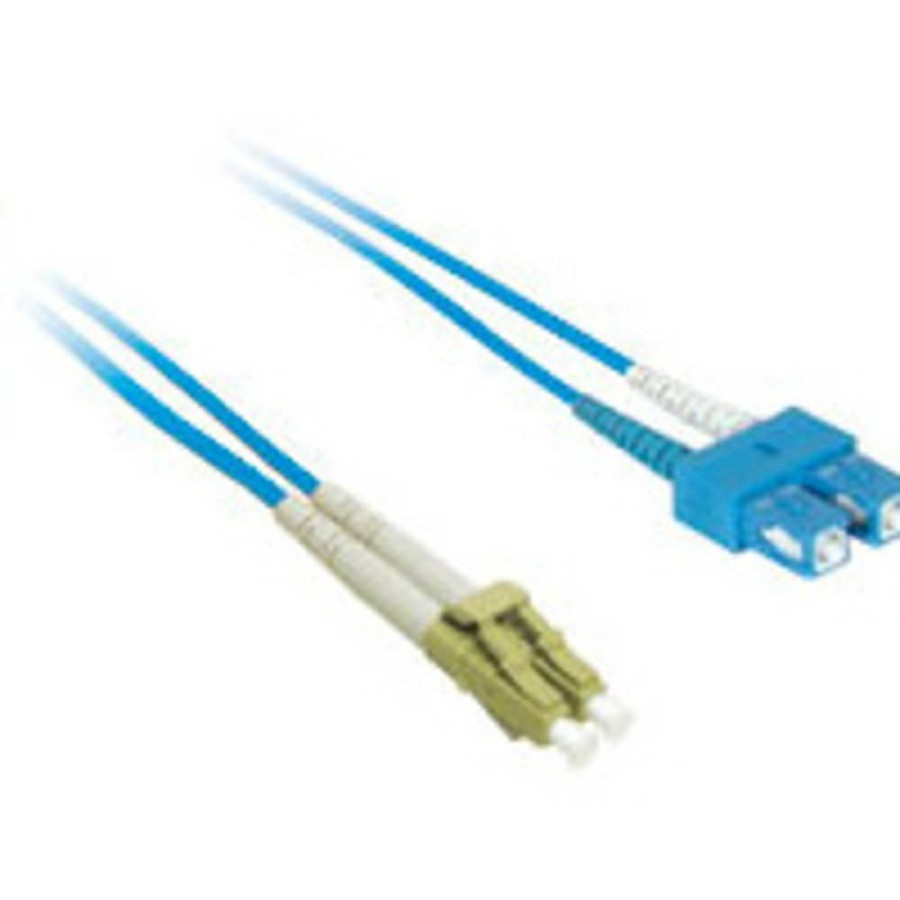 Cables to Go 9.8Ft (3M) Lc-Sc 9/125 Os2 Duplex Single-Mode Pvc Fiber Optic Cable - Blue Hot