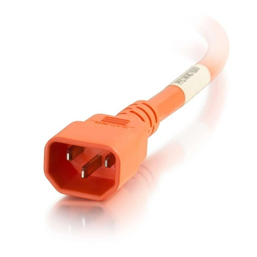 Cables to Go 6Ft (1.8M) 18Awg Power Cord (Iec320C14 To Iec320C13) - Orange Clearance