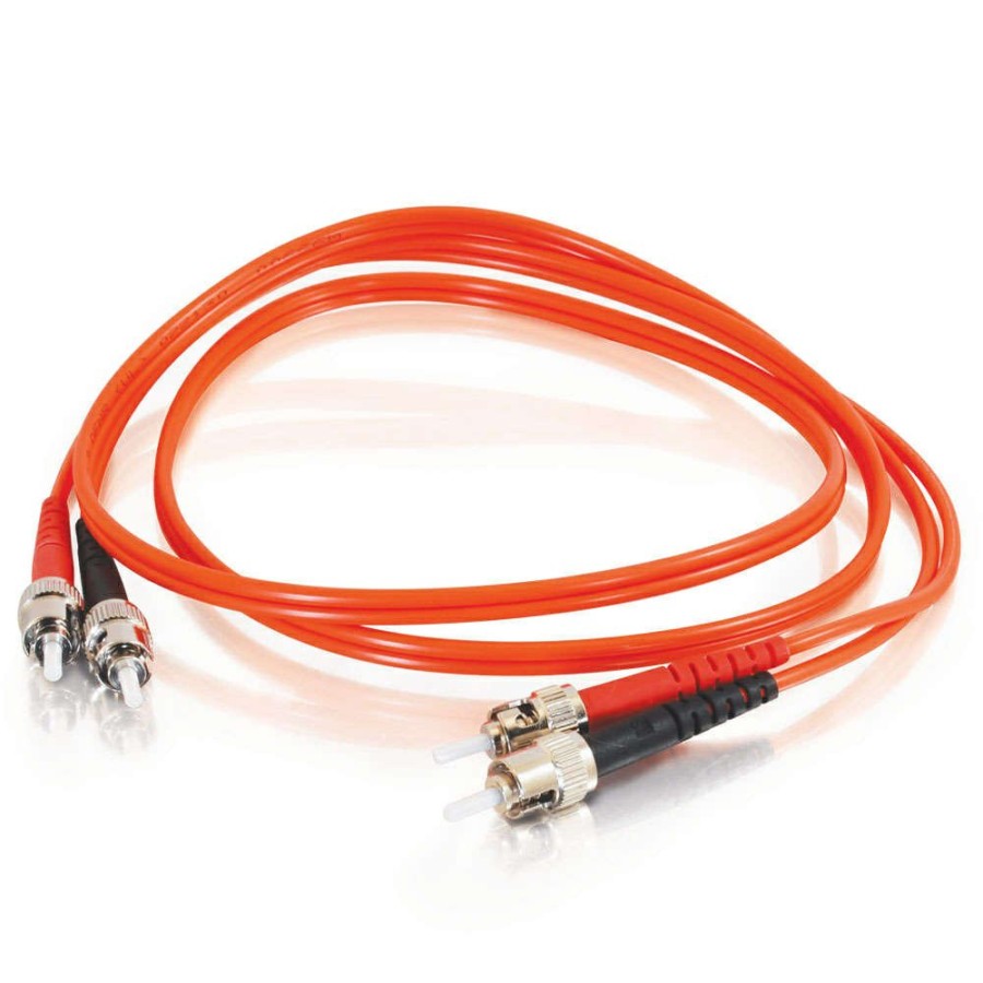 Cables to Go 16.4Ft (5M) St-St 62.5/125 Om1 Duplex Multimode Pvc Fiber Optic Cable (Usa-Made) - Orange Clearance