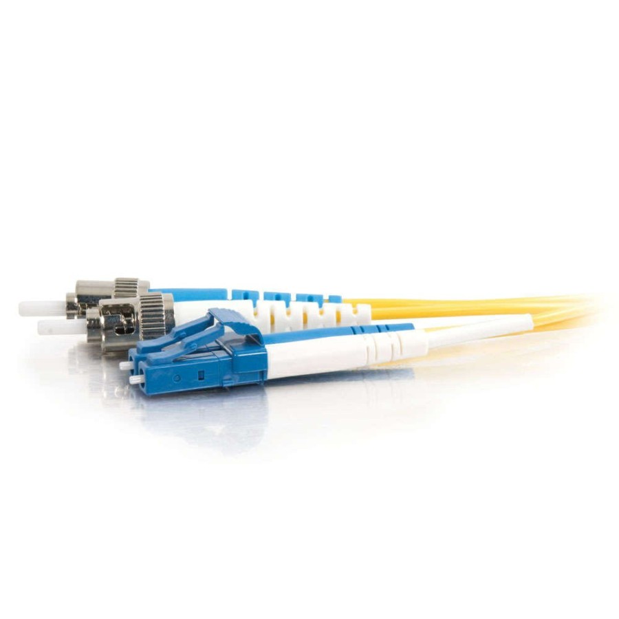 Cables to Go 16.4Ft (5M) Lc-St 9/125 Os2 Duplex Single-Mode Pvc Fiber Optic Cable - Yellow Clearance