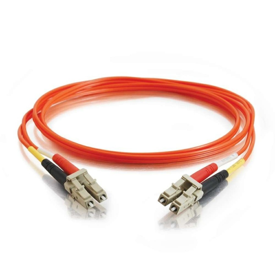 Cables to Go 23Ft (7M) Lc-Lc 50/125 Om2 Duplex Multimode Pvc Fiber Optic Cable - Orange Clearance