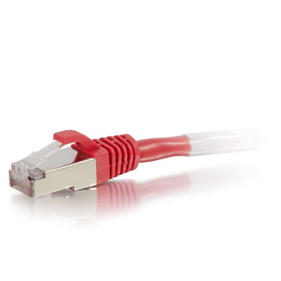 Cables to Go 50Ft (15.2M) Cat5E Snagless Shielded (Stp) Ethernet Network Patch Cable - Red Best