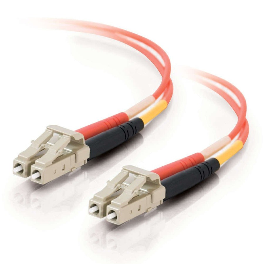 Cables to Go 23Ft (7M) Lc-Lc 62.5/125 Om1 Duplex Multimode Fiber Optic Cable - Low Smoke Zero Halogen Lszh - Orange Hot