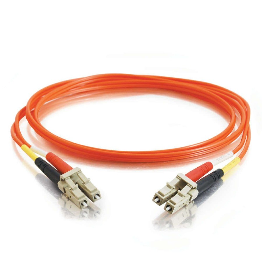 Cables to Go 23Ft (7M) Lc-Lc 62.5/125 Om1 Duplex Multimode Fiber Optic Cable - Low Smoke Zero Halogen Lszh - Orange Hot