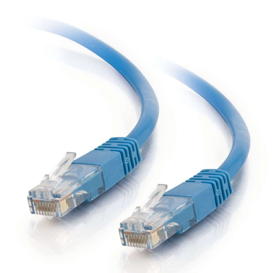 Cables to Go 65Ft (19.8M) Cat5E Molded Solid Unshielded (Utp) Ethernet Network Patch Cable - Blue Clearance