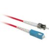 Cables to Go 32.8Ft (10M) Sc-St 9/125 Os2 Simplex Single-Mode Pvc Fiber Optic Cable (Taa Compliant) - Red Clearance