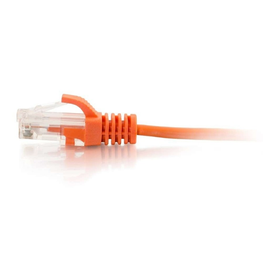 Cables to Go 10Ft (3M) Cat6 Snagless Unshielded (Utp) Slim Ethernet Network Patch Cable - Orange Clearance