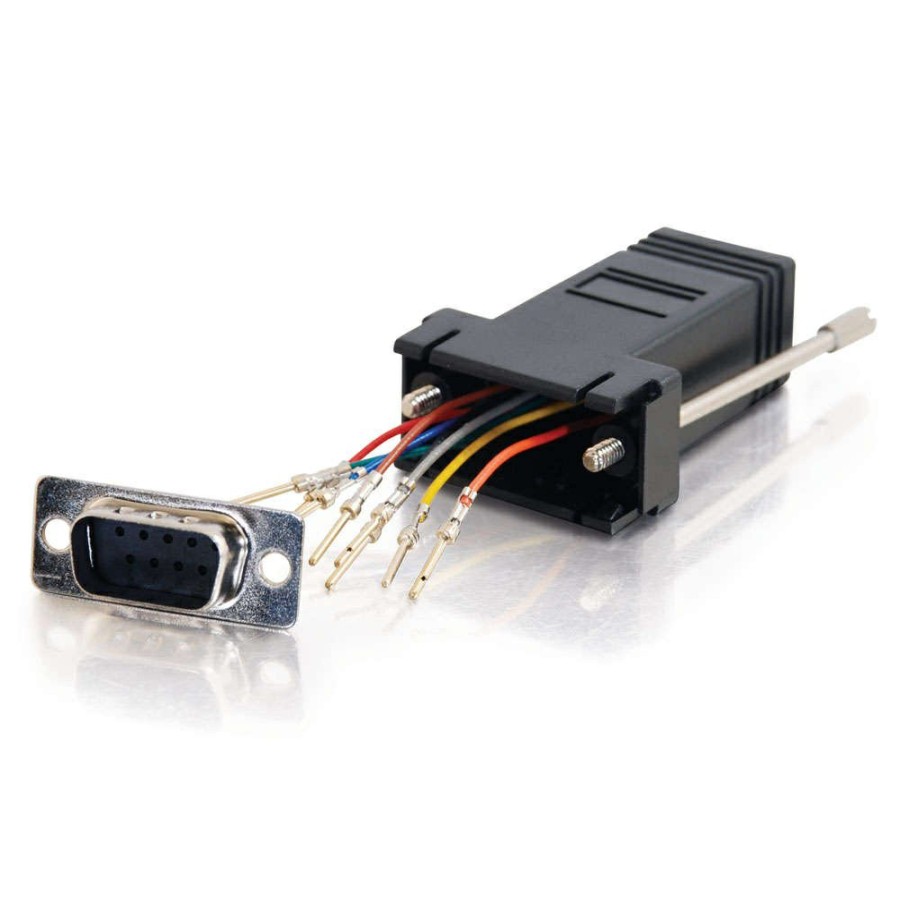 Cables to Go Rj45 To Db9 Male Serial Rs232 Modular Adapter - Black New