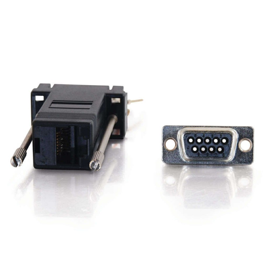 Cables to Go Rj45 To Db9 Male Serial Rs232 Modular Adapter - Black New