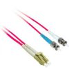 Cables to Go 3.3Ft (1M) Lc-St 9/125 Os2 Duplex Single-Mode Pvc Fiber Optic Cable - Red Hot