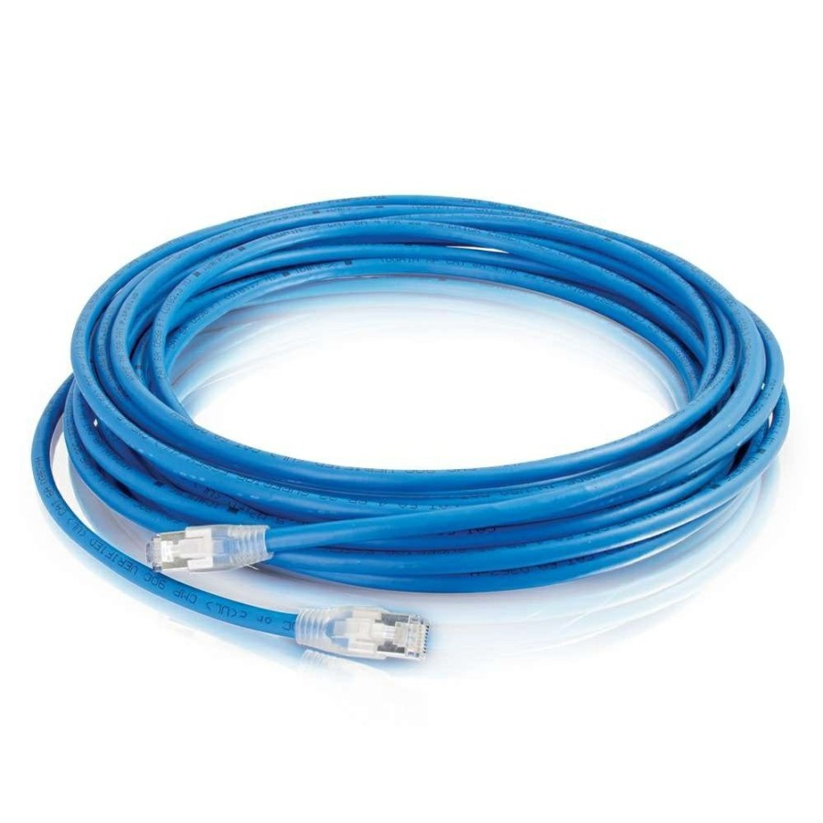 Cables to Go 75Ft (22.8M) Hdbaset Certified Cat6A Cable With Discontinuous Shielding - Plenum Cmp-Rated (Taa Compliant) - Blue New