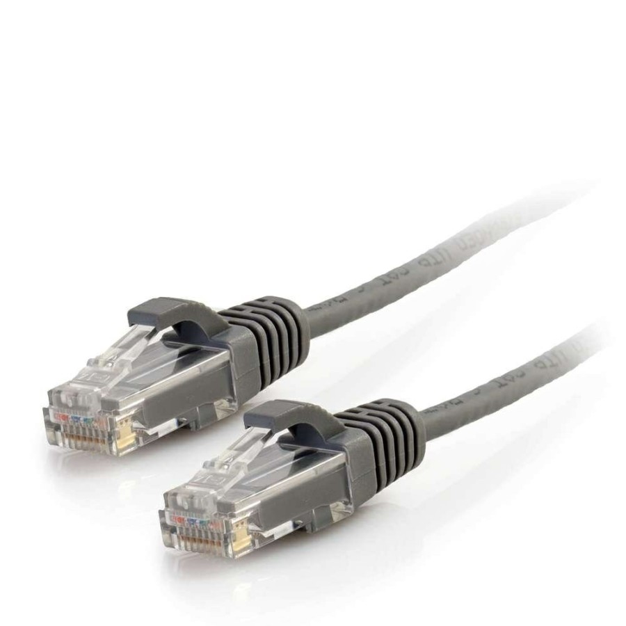 Cables to Go 8Ft (2.4M) Cat6 Snagless Unshielded (Utp) Slim Ethernet Network Patch Cable - Gray Hot