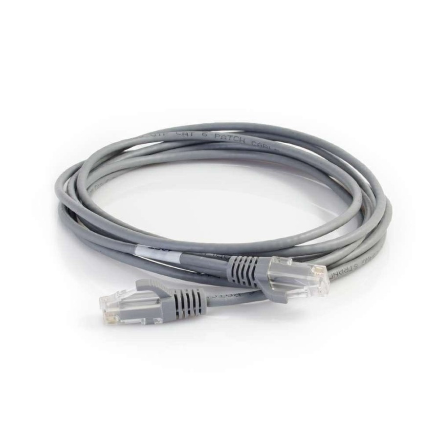 Cables to Go 8Ft (2.4M) Cat6 Snagless Unshielded (Utp) Slim Ethernet Network Patch Cable - Gray Hot