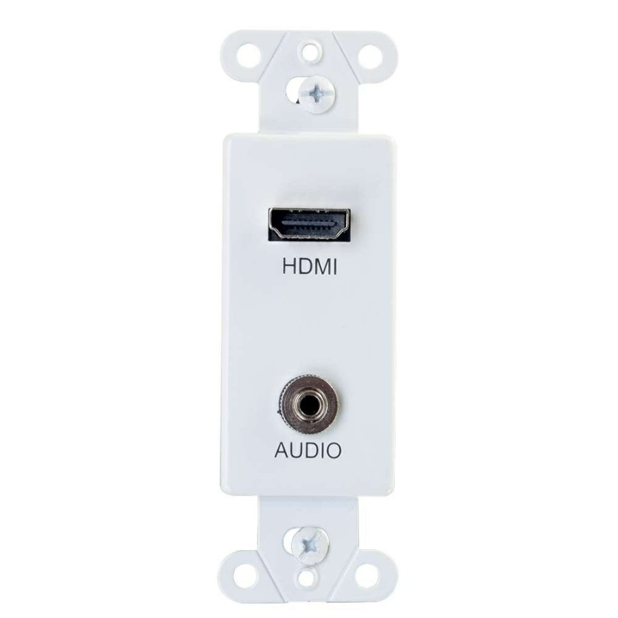 Cables to Go Hdmi® And 3.5Mm Audio Pass Through Decorative Wall Plate - White Best